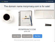 Tablet Screenshot of ironprivacy.com